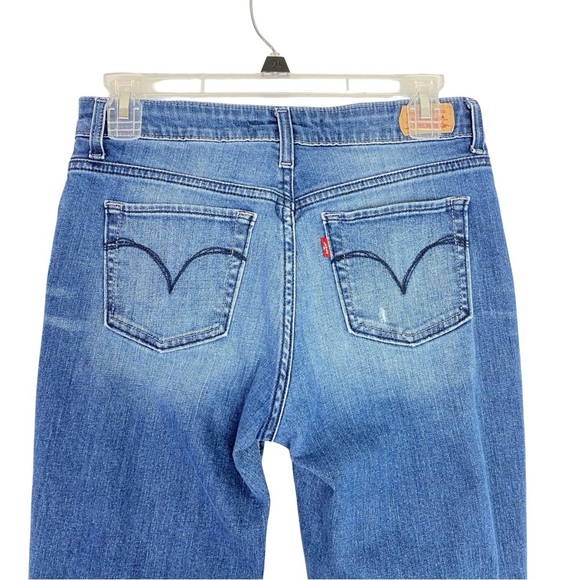 Levis Mid Rise Skinny Jeans Waist 27 Womens Size 4 Small Levi’s Denim Blue Faded - Picture 3 of 11